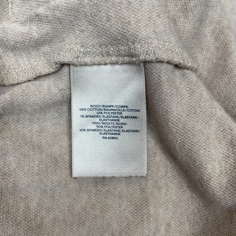 Lands' End Pants XXL Tapered Ankle Cream Beige Herringbone Stretch Knit Women's - Picture 11 of 11